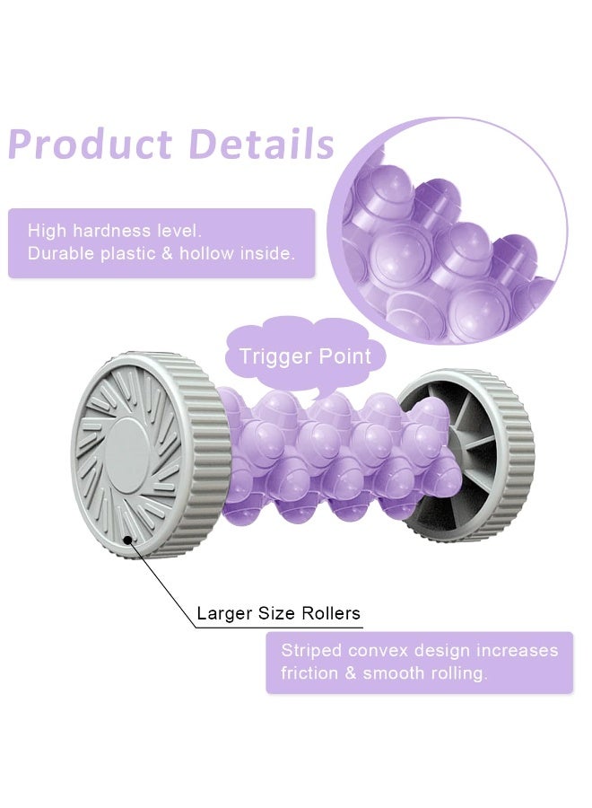 أداة تدليك القدمين الدوارة لتخفيف آلام اللفافة الأخمصية وعلاج نتوءات الكعب - مدلك يدوي محمول بنقاط ضغط بارزة للاسترخاء العميق وتنشيط الدورة الدموية - متعدد الألوان - Image 2